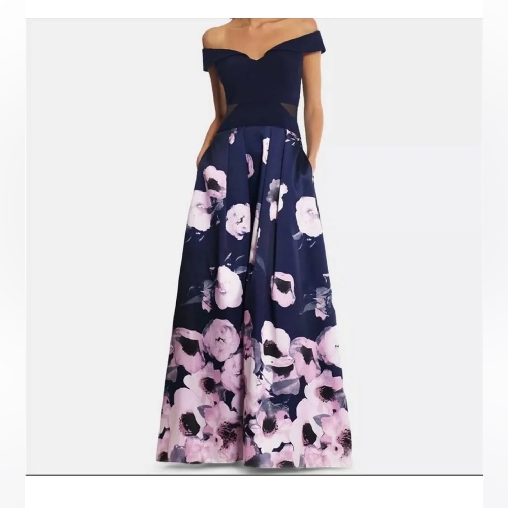 Floral off shoulder dress